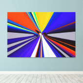 Toekomstige snelle reiskunst canvas afdruk (Insitu (Houten vloer))