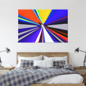 Toekomstige snelle reiskunst canvas afdruk (Insitu (Slaapkamer))