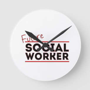 Toekomstige sociale werknemer ronde klok