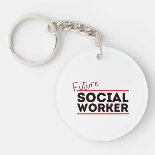Toekomstige sociale werknemer sleutelhanger (Voorkant)