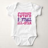 Toekomstige Softball All Star-mama Romper (Voorkant)