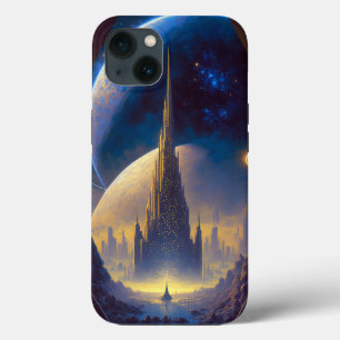 Toekomstige Space City Sci-Fi Art Hoesje-Mate iPho Case-Mate iPhone Case