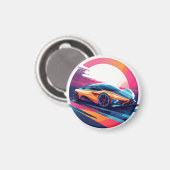 Toekomstige sportauto magneet (Voorkant / Achterkant)