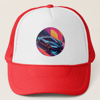 Toekomstige sportwagen trucker pet