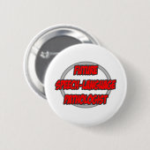 Toekomstige spraakpatholoog ronde button 5,7 cm (Voorkant /achterkant)