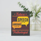 Toekomstige spraaktaalpatholoog Logopedica Briefkaart (Staand voorkant)