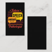 Toekomstige spraaktaalpatholoog Logopedica Visitekaartje (Voorkant / Achterkant)