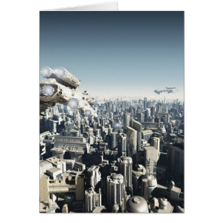 Toekomstige stad onder vuur