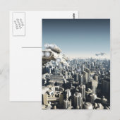 Toekomstige stad onder vuur briefkaart (Voorkant / Achterkant)