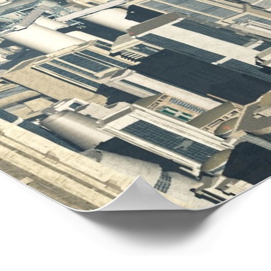 Toekomstige stad - Poster (Hoek)