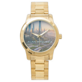 Toekomstige stad San Francisco eWatch Horloge