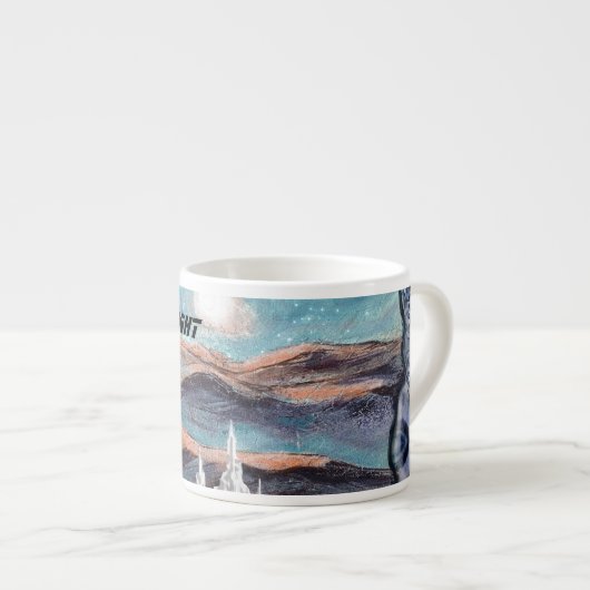 Toekomstige stad van licht espresso kop (Voorkant rechts)