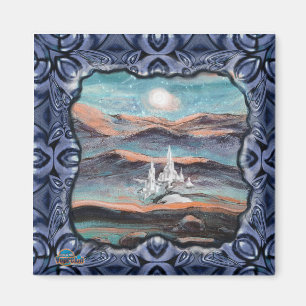 Toekomstige stad van licht magneet