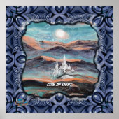 Toekomstige stad van licht poster (Voorkant)