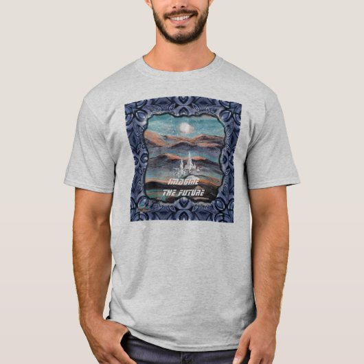 Toekomstige stad van licht t-shirt (Voorkant)