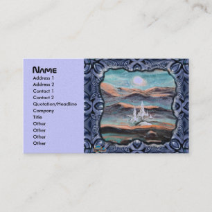 Toekomstige stad van licht visitekaartje