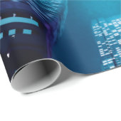 Toekomstige stadscentrum met wolkenkrabbers in neo cadeaupapier (Rol Hoek)