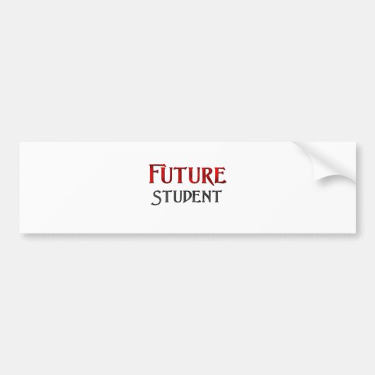 Toekomstige student bumpersticker (Voorkant)