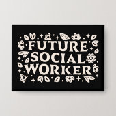 Toekomstige student maatschappelijk werker button (Voorkant)