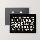 Toekomstige student maatschappelijk werker button (Voorkant / Achterkant)