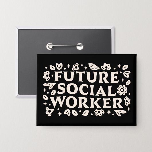 Toekomstige student maatschappelijk werker button (Voorkant / Achterkant)