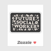 Toekomstige student maatschappelijk werker sticker (Vel)