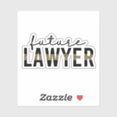 Toekomstige studente jurydocent sticker (Vel)