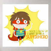 Toekomstige superheld (groot poster) poster (Voorkant)