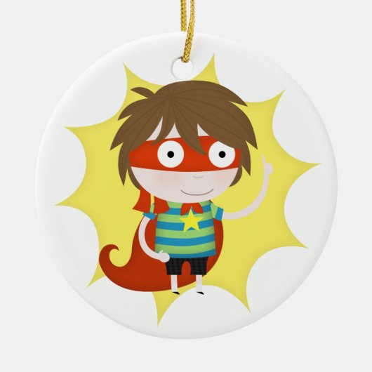 Toekomstige superheld keramisch ornament (Voorkant)