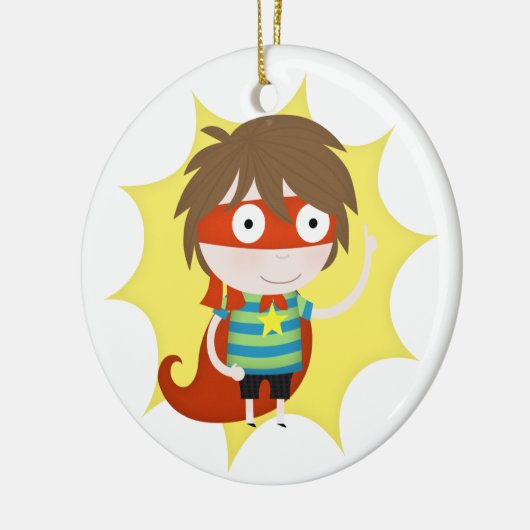 Toekomstige superheld keramisch ornament (Links)