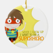 Toekomstige superheld keramisch ornament (Achterkant)