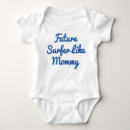 Toekomstige surfer als mammie Baby-buikpak Romper