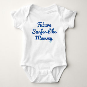 Toekomstige surfer als mammie Baby-buikpak Romper