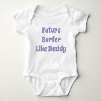 Toekomstige Surfer als papa Baby Bodysuit