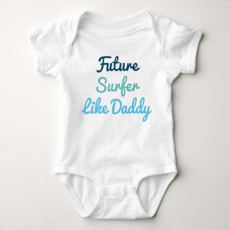 Toekomstige Surfer als papa Baby Bodysuit
