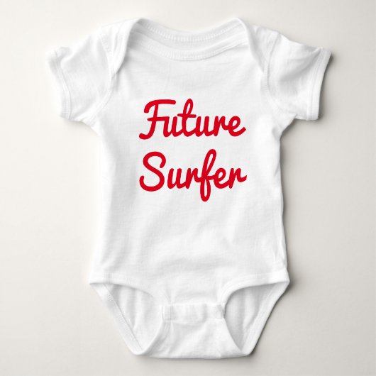 Toekomstige Surfer Baby Bodysuit (Voorkant)