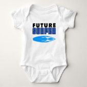 Toekomstige Surfer Blue Surf Board Romper (Voorkant)