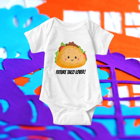 Toekomstige taco-minnaar baby unisex-bodysuit romper