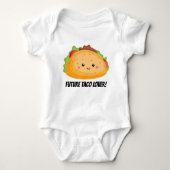 Toekomstige taco-minnaar baby unisex-bodysuit romper (Voorkant)