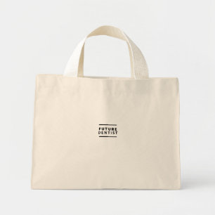 Toekomstige tandarts mini tote bag