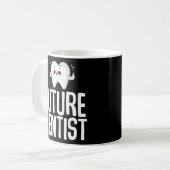 Toekomstige Tandarts Student Tandheelkundige Schoo Koffiemok (Voorkant links)