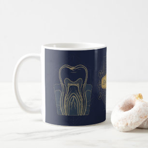 Toekomstige Tandarts Vintage Anatomische Tand Ta Koffiemok
