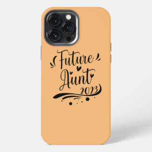 Toekomstige tante 2023 Zwangerschapsaankondiging 2 iPhone 13 Pro Max Hoesje