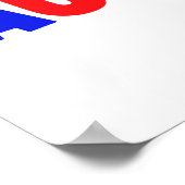 Toekomstige tante primaire kleuren T-shirts en ges Poster (Hoek)