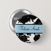 Toekomstige tante ronde button 5,7 cm (Voorkant /achterkant)