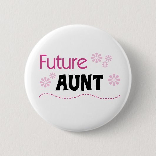 Toekomstige tante ronde button 5,7 cm (Voorkant)