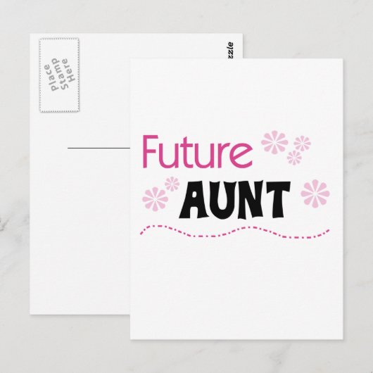 Toekomstige tante Tshirts en cadeaus Briefkaart (Voorkant / Achterkant)