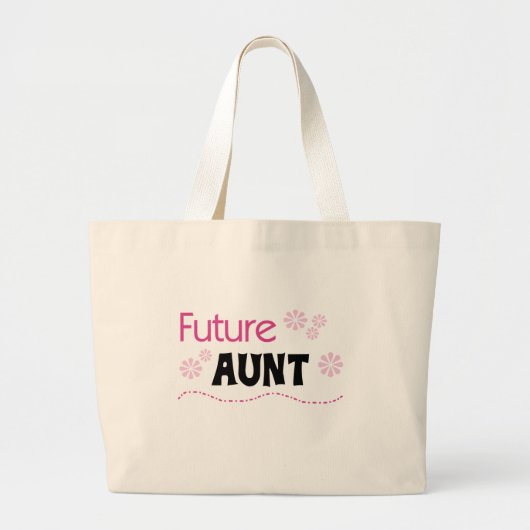 Toekomstige tante Tshirts en cadeaus Grote Tote Bag (Voorkant)