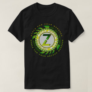 Toekomstige Tech Letter Z Typografie Aangepaste Te T-shirt