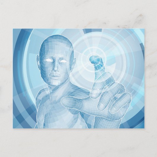 Toekomstige technologie 3D app-concept Briefkaart (Voorkant)